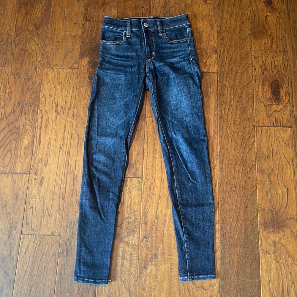 American Eagle High-Rise Dark Wash Jeggings